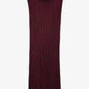 Veronika Maine Maroon Flecked Thick Tube Midi Skirt Size L by SwapUp-Online Second Hand Store-Online Thrift Store