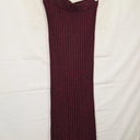 Veronika Maine Maroon Flecked Thick Tube Midi Skirt Size L by SwapUp-Online Second Hand Store-Online Thrift Store