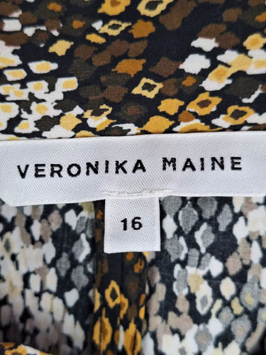 Veronika Maine Mini Python Trapeze Mini Dress Size 16 by SwapUp-Online Second Hand Store-Online Thrift Store