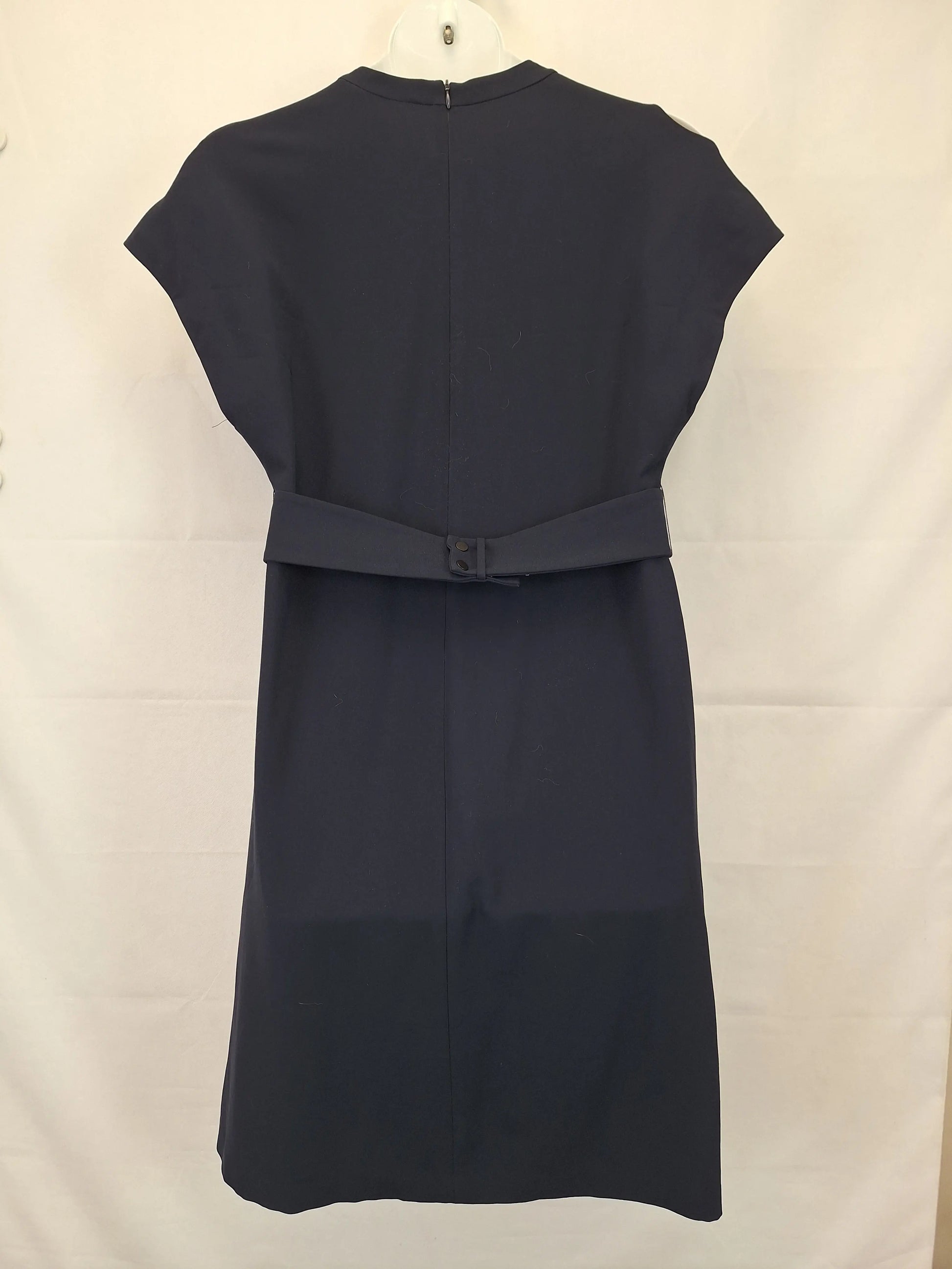 Veronika Maine Navy Office Midi Dress Size 14 by SwapUp-Online Second Hand Store-Online Thrift Store