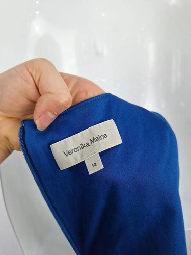 Veronika Maine Office Cobalt Shift Dress Size 12 by SwapUp-Online Second Hand Store-Online Thrift Store