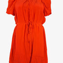 Veronika Maine Orange Silky Mini Dress Size 12 by SwapUp-Online Second Hand Store-Online Thrift Store