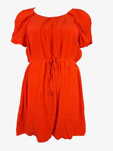 Veronika Maine Orange Silky Mini Dress Size 12 by SwapUp-Online Second Hand Store-Online Thrift Store