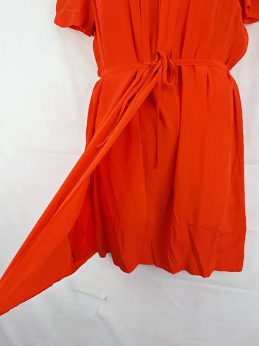 Veronika Maine Orange Silky Mini Dress Size 12 by SwapUp-Online Second Hand Store-Online Thrift Store