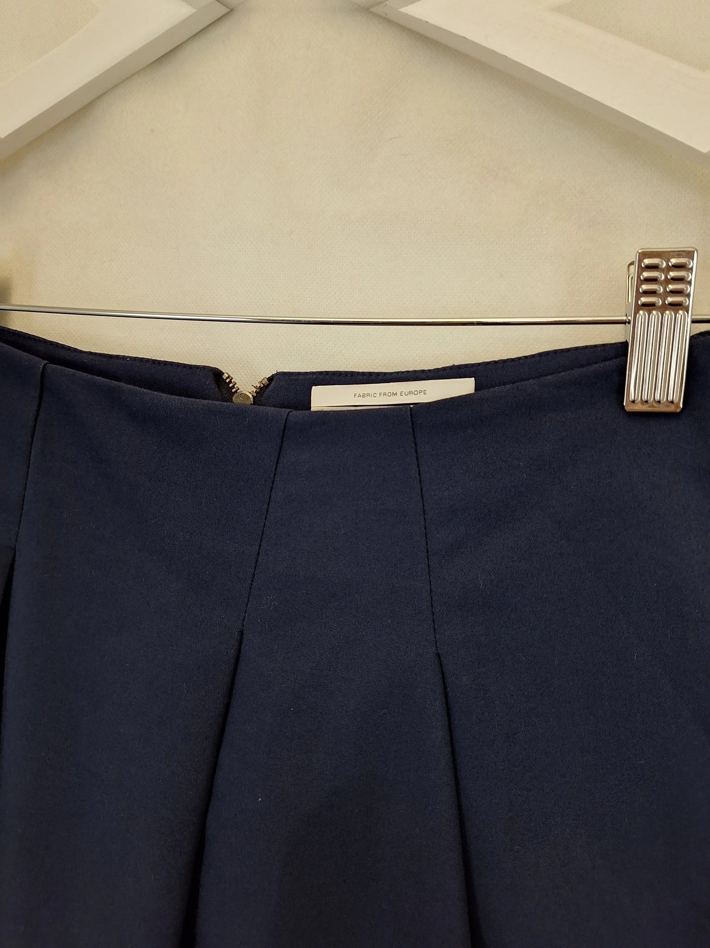 Veronika Maine Pleated Navy Capsule Wardrobe Midi Skirt Size 10 by SwapUp-Online Second Hand Store-Online Thrift Store