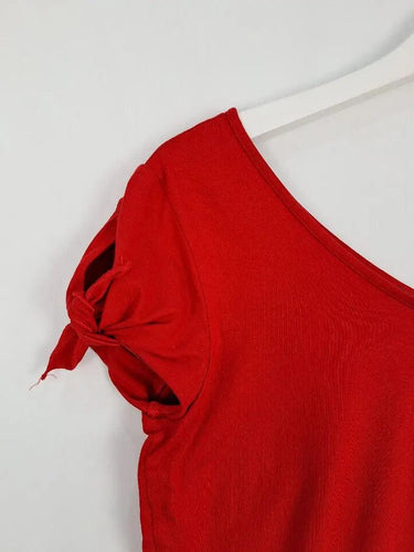 Veronika Maine Scarlett Tied Sleeve Vintage Top Size 10 by SwapUp-Online Second Hand Store-Online Thrift Store