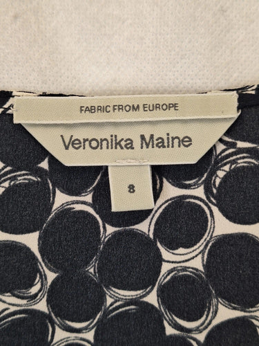 Second-Hand - Veronika Maine Spotted Scoop Work Top Size 8 - SwapUp
