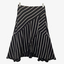 Veronika Maine Striped Asymmetrical  Layered Midi Skirt Size 8 by SwapUp-Online Second Hand Store-Online Thrift Store