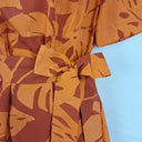 Veronika Maine Tropical Belted Flared Sleeve MIdi Dress Size 10 by SwapUp-Online Second Hand Store-Online Thrift Store