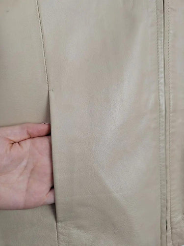 Via Reggio Vintage Genuine Leather Zip Up AS IS Jacket Size 10 by SwapUp-Online Second Hand Store-Online Thrift Store