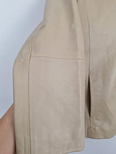Via Reggio Vintage Genuine Leather Zip Up AS IS Jacket Size 10 by SwapUp-Online Second Hand Store-Online Thrift Store