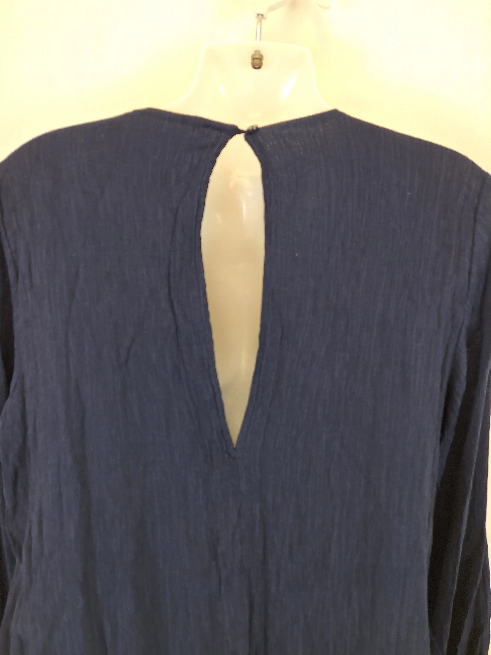 Victoria & Woods Textured Navy Autumn Maxi Dress Size 10 by SwapUp-Online Second Hand Store-Online Thrift Store