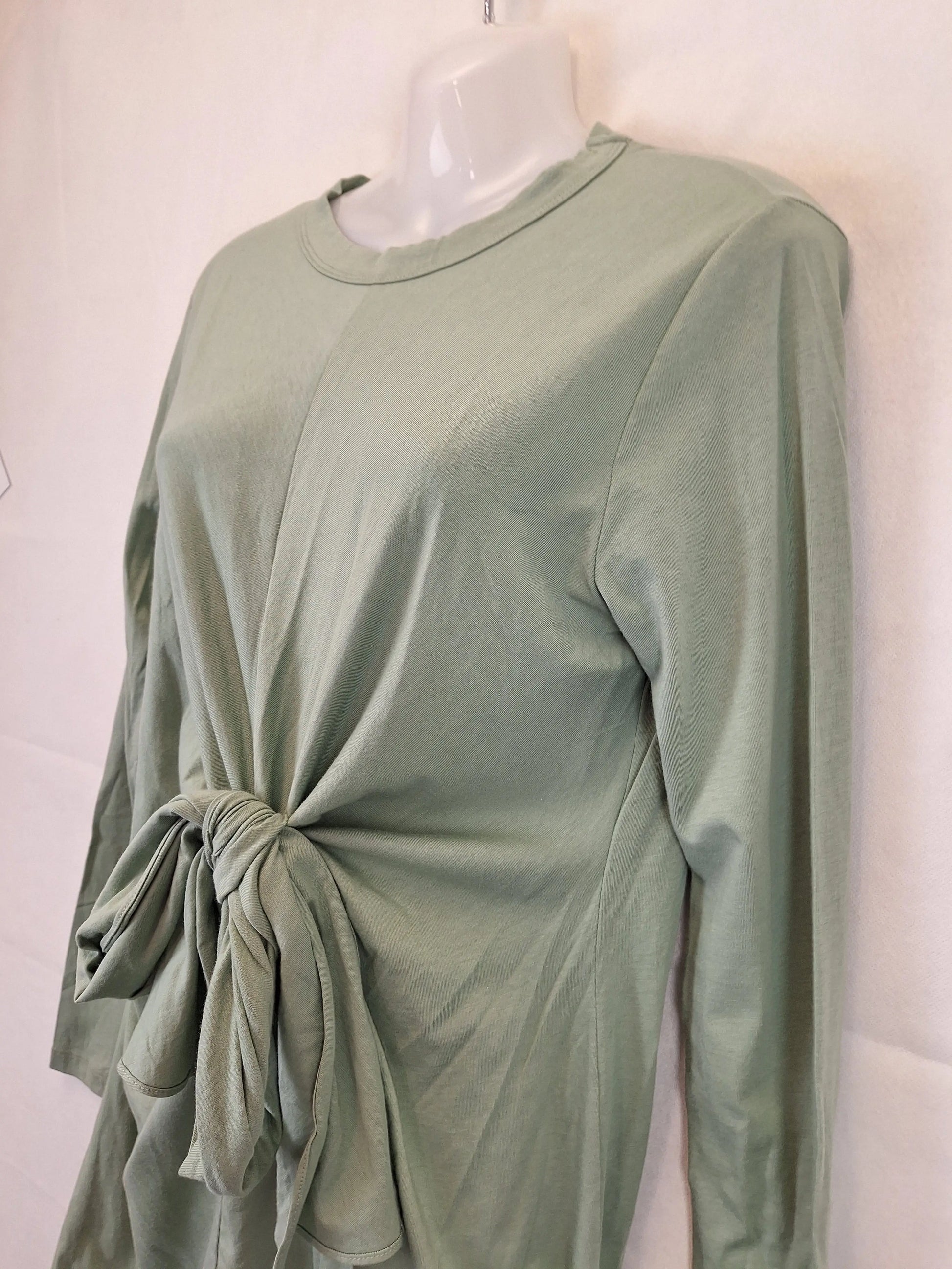 Viktoria & Woods Sage Velocity Draped Jersey Mini Dress Size 10 by SwapUp-Online Second Hand Store-Online Thrift Store