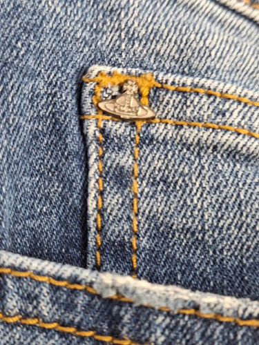 Vivienne Westwood Distressed Skinny Denim Jeans Size M by SwapUp-Online Second Hand Store-Online Thrift Store