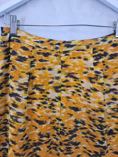 Whistles Classy Ruffle Printed Midi Skirt Size 8 by SwapUp-Online Second Hand Store-Online Thrift Store