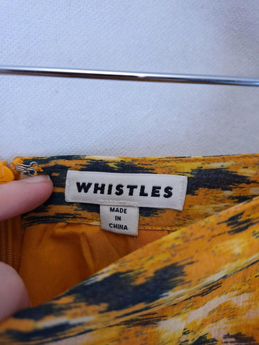 Whistles Classy Ruffle Printed Midi Skirt Size 8 by SwapUp-Online Second Hand Store-Online Thrift Store