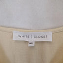 White Closet Draped Lemon Blouse Top Size 10 by SwapUp-Online Second Hand Store-Online Thrift Store