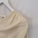 White Closet Draped Lemon Blouse Top Size 10 by SwapUp-Online Second Hand Store-Online Thrift Store