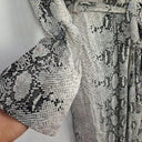 White Closet Python Draped Belted Midi Dress Size S by SwapUp-Online Second Hand Store-Online Thrift Store