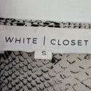 White Closet Python Draped Belted Midi Dress Size S by SwapUp-Online Second Hand Store-Online Thrift Store