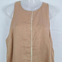 White Closet Sandy Linen Blanket Stitch Dress Size 12 by SwapUp-Online Second Hand Store-Online Thrift Store
