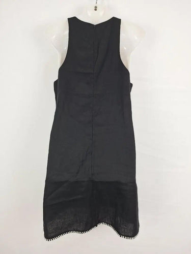 White Closet Smokey Linen Blanket Stitch Dress Size 8 by SwapUp-Online Second Hand Store-Online Thrift Store