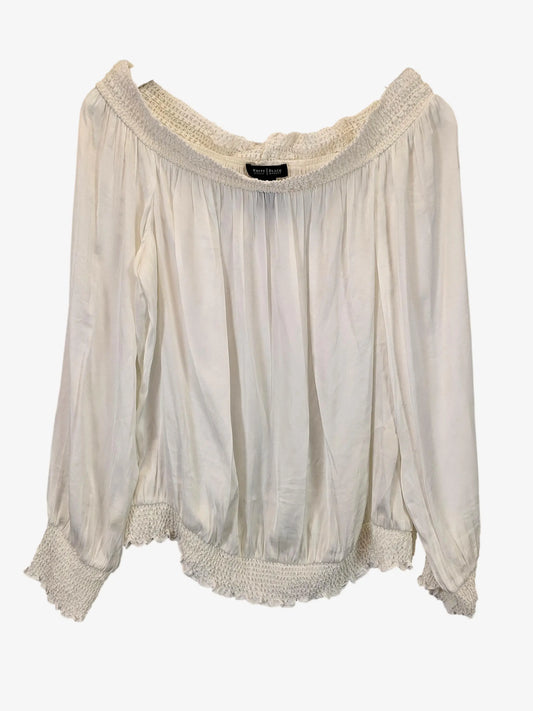 White House Black Market Shiny Off The Shoulder Top Size L by SwapUp-Online Second Hand Store-Online Thrift Store