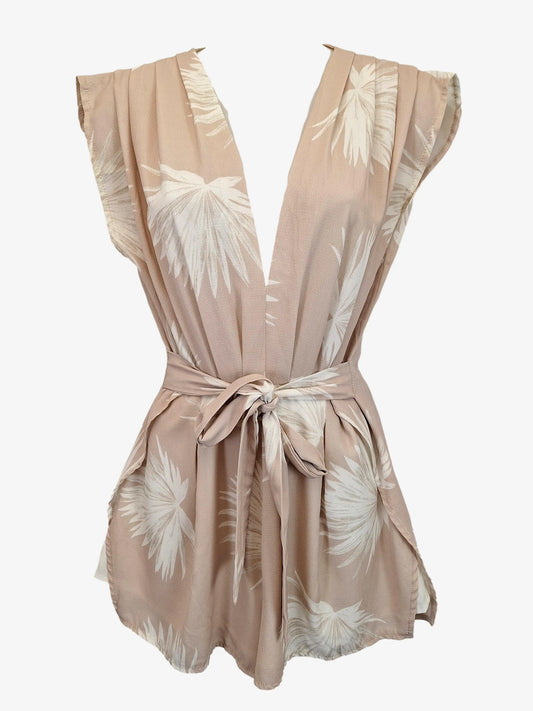 Who I Am Deep V Leaf Playsuit Size 8 by SwapUp-Online Second Hand Store-Online Thrift Store