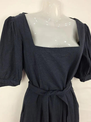 Willa Elegant Puff Sleeve Midi Dress Size 10 by SwapUp-Online Second Hand Store-Online Thrift Store