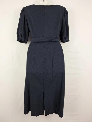 Willa Elegant Puff Sleeve Midi Dress Size 10 by SwapUp-Online Second Hand Store-Online Thrift Store