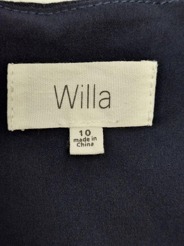 Willa Elegant Puff Sleeve Midi Dress Size 10 by SwapUp-Online Second Hand Store-Online Thrift Store
