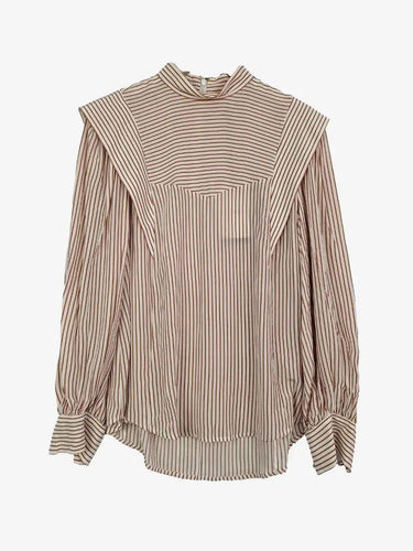 Witchery Amber Stripped Mock Neck Shirt Size 8 by SwapUp-Online Second Hand Store-Online Thrift Store