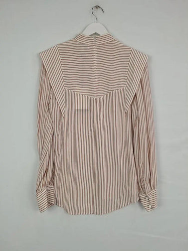 Witchery Amber Stripped Mock Neck Shirt Size 8 by SwapUp-Online Second Hand Store-Online Thrift Store