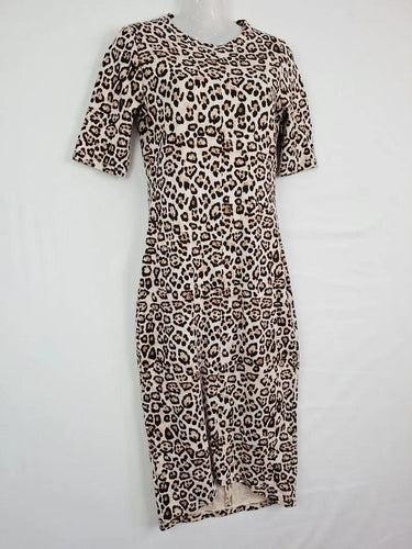 Witchery Animal Print Bodycon Midi Dress Size 10 by SwapUp-Online Second Hand Store-Online Thrift Store