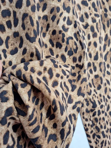 Witchery Animal Print Cropped Wide Leg Pants Size 8 by SwapUp-Online Second Hand Store-Online Thrift Store
