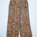 Witchery Animal Print Cropped Wide Leg Pants Size 8 by SwapUp-Online Second Hand Store-Online Thrift Store
