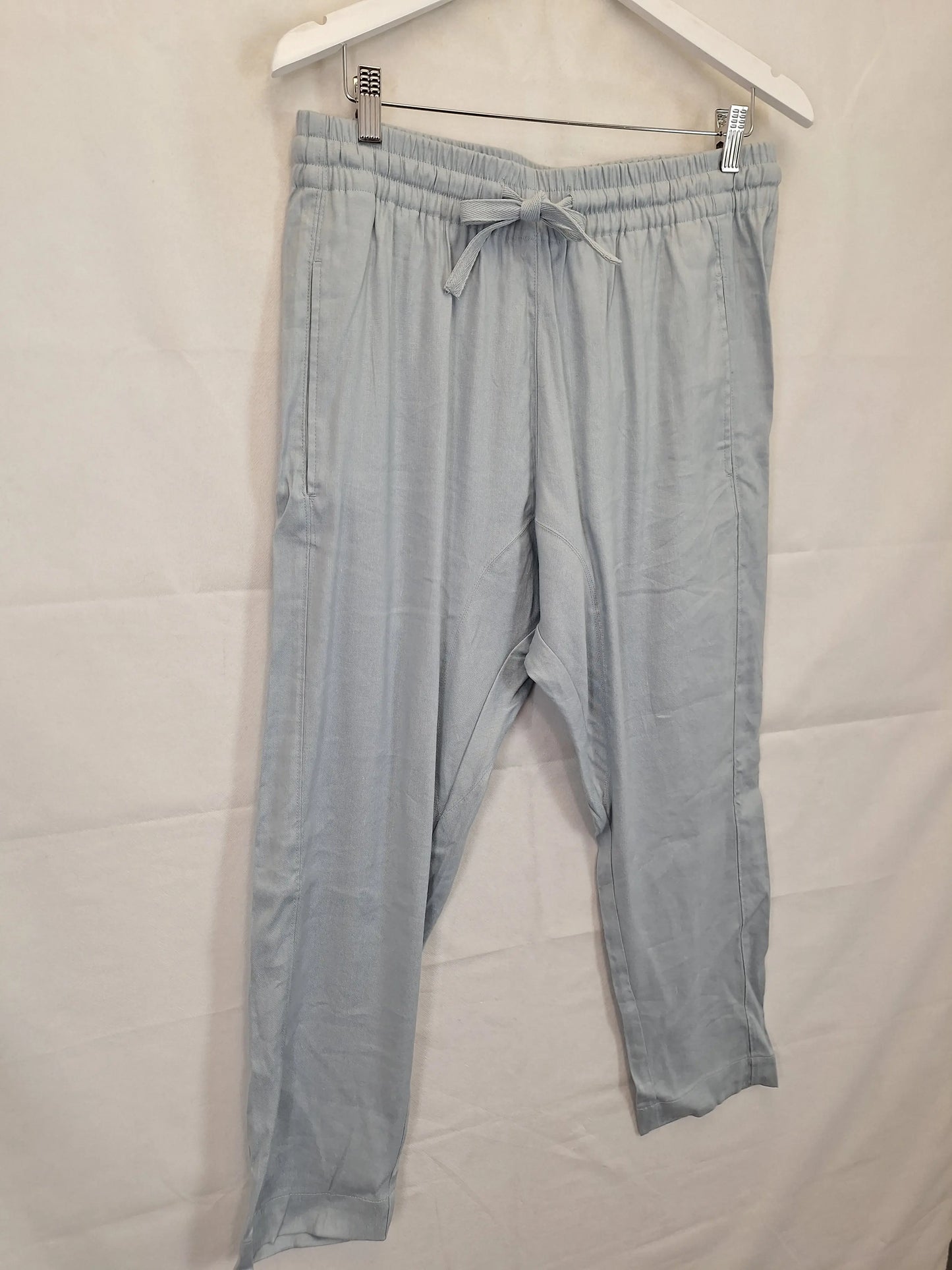 Witchery Artic Blue Slight Drop Crotch Linen Blend Pants Size 12 by SwapUp-Online Second Hand Store-Online Thrift Store