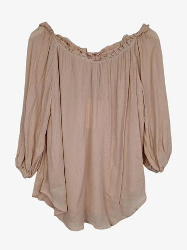 Witchery Ballerina Textured Blouse Size 8 by SwapUp-Online Second Hand Store-Online Thrift Store