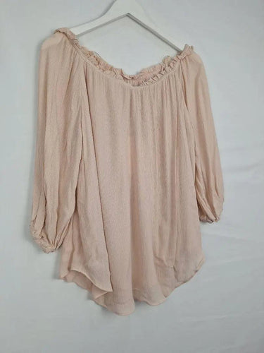 Witchery Ballerina Textured Blouse Size 8 by SwapUp-Online Second Hand Store-Online Thrift Store