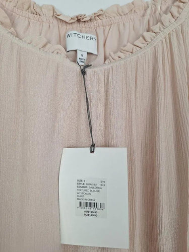 Witchery Ballerina Textured Blouse Size 8 by SwapUp-Online Second Hand Store-Online Thrift Store