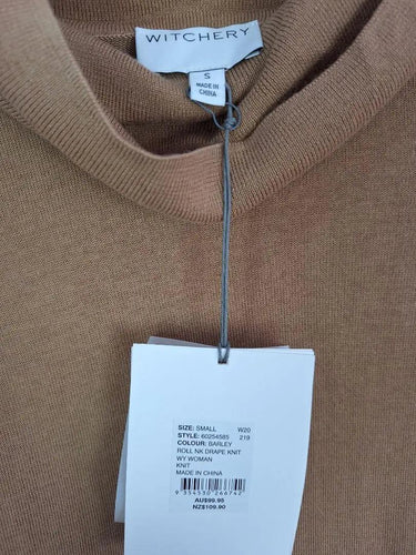 Witchery Barley Roll Neck Drape Knit Jumper Size S by SwapUp-Online Second Hand Store-Online Thrift Store