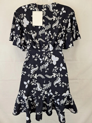 Second-Hand - Witchery Blue Night Soft Ruffle Dress Size 4 - SwapUp