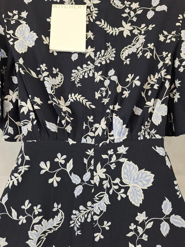Second-Hand - Witchery Blue Night Soft Ruffle Dress Size 4 - SwapUp