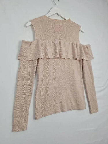 Witchery Blush Cold Shoulder Knit Top Size S by SwapUp-Online Second Hand Store-Online Thrift Store