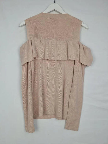 Witchery Blush Cold Shoulder Knit Top Size S by SwapUp-Online Second Hand Store-Online Thrift Store