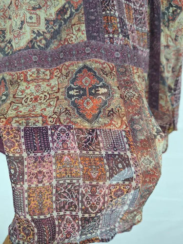 Witchery Boho Soft Tied Neck Top Size 10 by SwapUp-Online Second Hand Store-Online Thrift Store