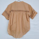 Witchery Camel Broderie Trimmed Blouse Size 8 by SwapUp-Online Second Hand Store-Online Thrift Store