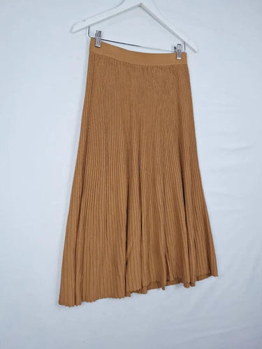 Witchery Camel Flared Rib Midi Skirt Size S by SwapUp-Online Second Hand Store-Online Thrift Store