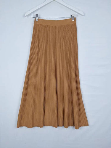 Witchery Camel Flared Rib Midi Skirt Size S by SwapUp-Online Second Hand Store-Online Thrift Store