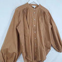 Witchery Camel Light Gathered Blouse Size 10 by SwapUp-Online Second Hand Store-Online Thrift Store